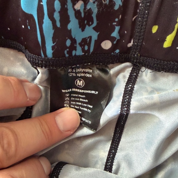 Kapow Meggings - Mens Performance Meggings - Paint Splatter - Medium - Picture 4 of 4